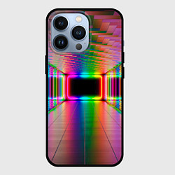 Чехол для iPhone 13 Pro Светящаяся неоновая галерея, цвет: 3D-черный
