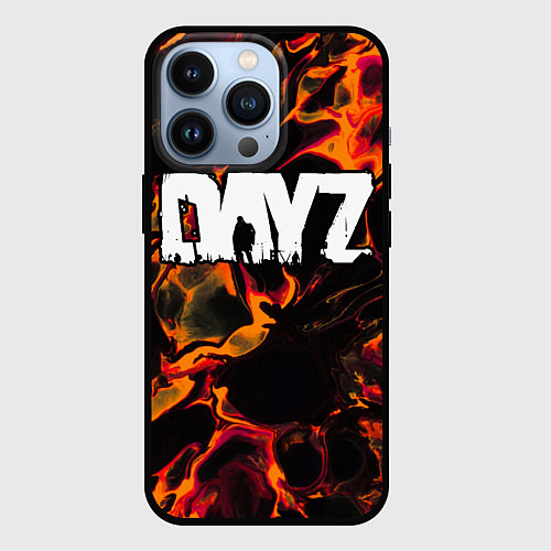 Чехол iPhone 13 Pro DayZ red lava / 3D-Черный – фото 1