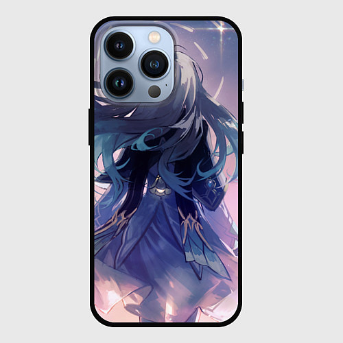 Чехол iPhone 13 Pro Honkai Star Rail Firefly smile / 3D-Черный – фото 1