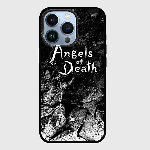 Чехол iPhone 13 Pro Angels of Death black graphite / 3D-Черный – фото 1