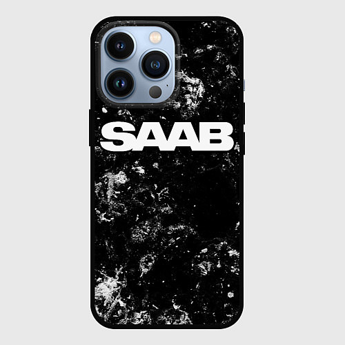 Чехол iPhone 13 Pro Saab black ice / 3D-Черный – фото 1