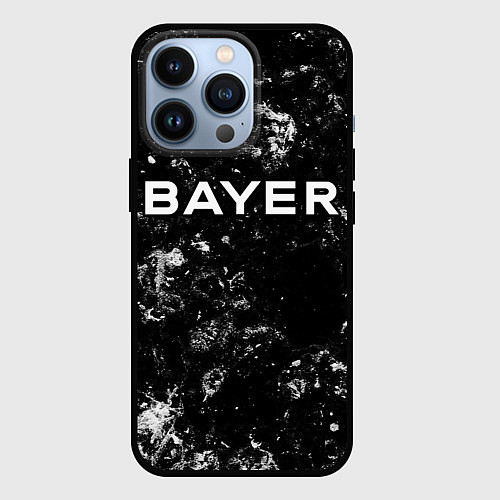 Чехол iPhone 13 Pro Bayer 04 black ice / 3D-Черный – фото 1