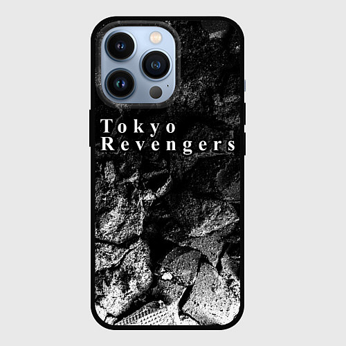 Чехол iPhone 13 Pro Tokyo Revengers black graphite / 3D-Черный – фото 1