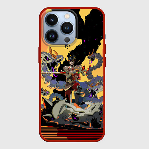 Чехол iPhone 13 Pro Hades Загрей принц Подземного мира / 3D-Красный – фото 1