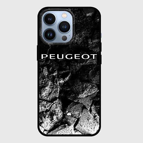 Чехол iPhone 13 Pro Peugeot black graphite / 3D-Черный – фото 1
