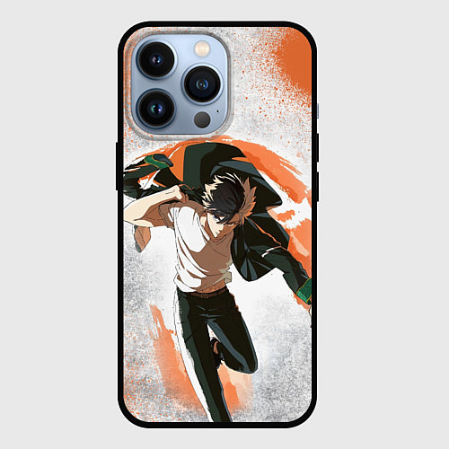 Чехол iPhone 13 Pro Ветролом - Харука / 3D-Черный – фото 1