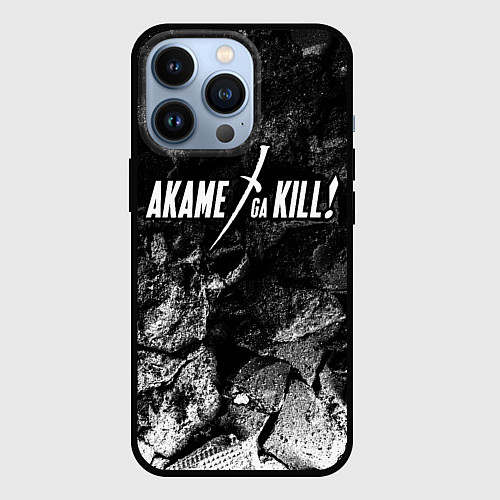 Чехол iPhone 13 Pro Akame ga Kill black graphite / 3D-Черный – фото 1