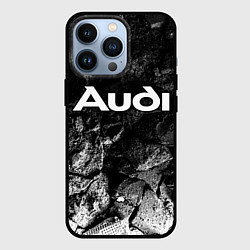 Чехол iPhone 13 Pro Audi black graphite