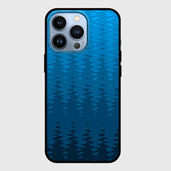 Чехол iPhone 13 Pro Синий абтрактный градиент