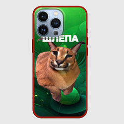 Чехол для iPhone 13 Pro Довольный кот Шлепа, цвет: 3D-красный