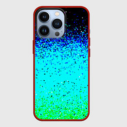 Чехол для iPhone 13 Pro Пикселизация неоновых цветов, цвет: 3D-красный