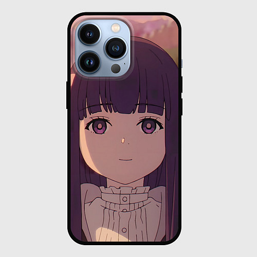 Чехол iPhone 13 Pro Sousou no Frieren Ферн cute face / 3D-Черный – фото 1