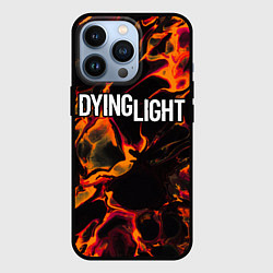 Чехол для iPhone 13 Pro Dying Light red lava, цвет: 3D-черный