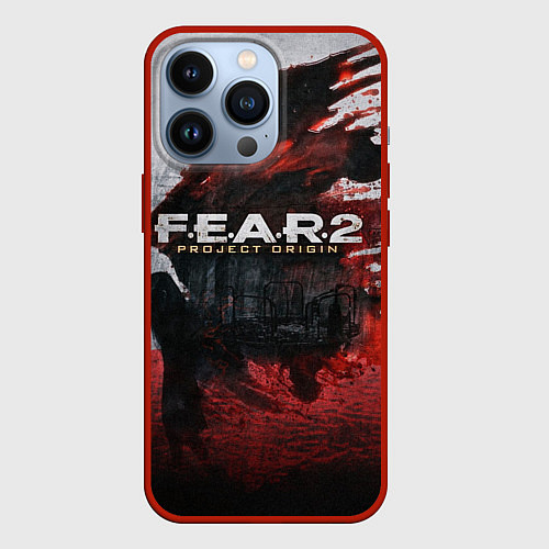 Чехол iPhone 13 Pro Игра Fear город и кровь / 3D-Красный – фото 1