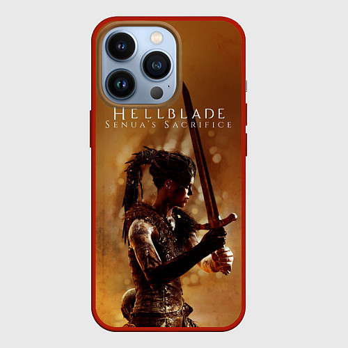 Чехол iPhone 13 Pro Game Hellblade / 3D-Красный – фото 1