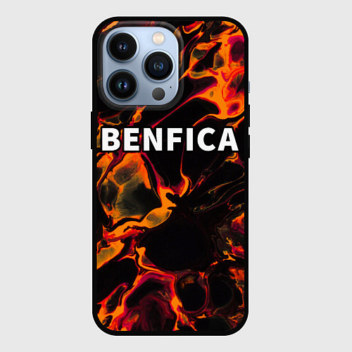 Чехол iPhone 13 Pro Benfica red lava / 3D-Черный – фото 1