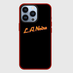 Чехол для iPhone 13 Pro L A Noire, цвет: 3D-красный
