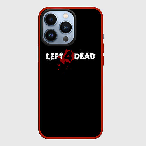 Чехол iPhone 13 Pro Left 4 Dead logo / 3D-Красный – фото 1