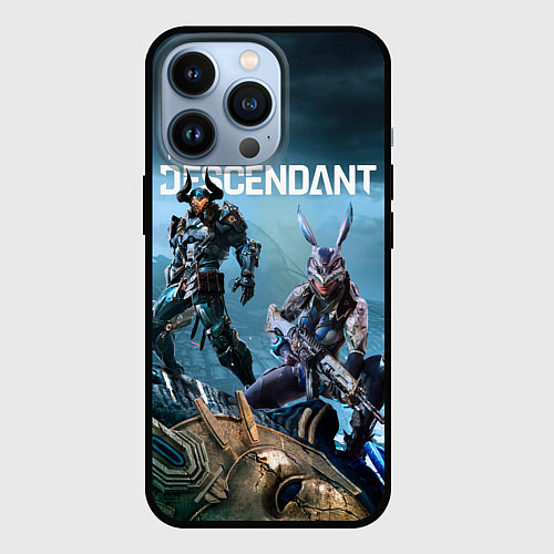 Чехол iPhone 13 Pro The first descendant персонажи / 3D-Черный – фото 1