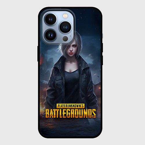 Чехол iPhone 13 Pro PUBG game wallpaper / 3D-Черный – фото 1