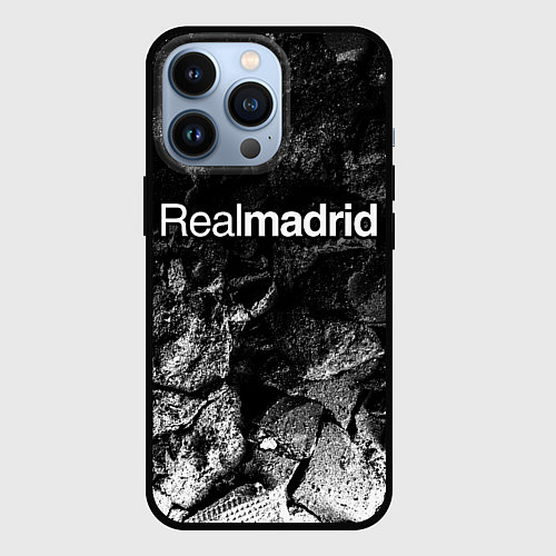 Чехол iPhone 13 Pro Real Madrid black graphite / 3D-Черный – фото 1