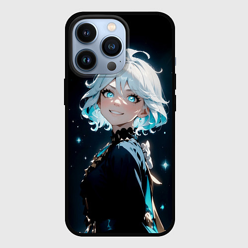 Чехол iPhone 13 Pro Furina - Genshin impact / 3D-Черный – фото 1