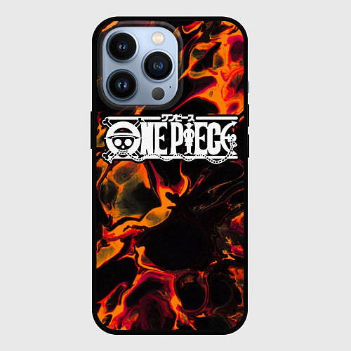 Чехол iPhone 13 Pro One Piece red lava / 3D-Черный – фото 1