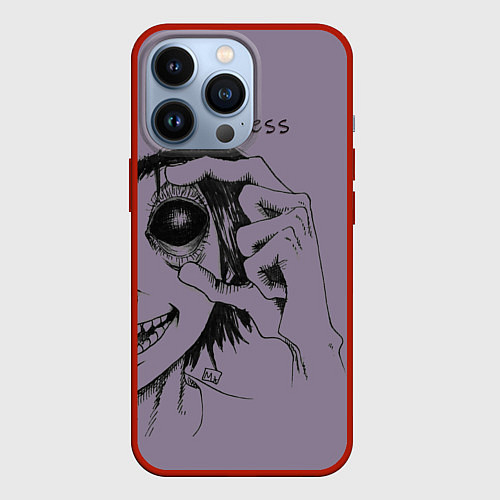 Чехол iPhone 13 Pro Soulless / 3D-Красный – фото 1