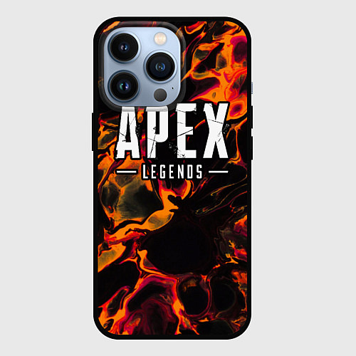 Чехол iPhone 13 Pro Apex Legends red lava / 3D-Черный – фото 1