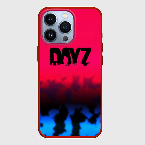 Чехол iPhone 13 Pro Dayz камуфляж / 3D-Красный – фото 1