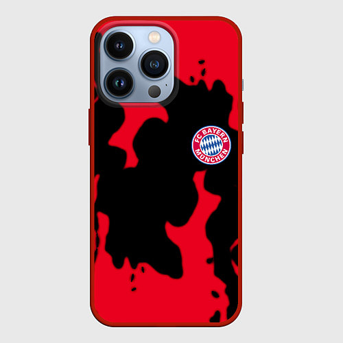 Чехол iPhone 13 Pro Бавария Мюнхен огонь / 3D-Красный – фото 1