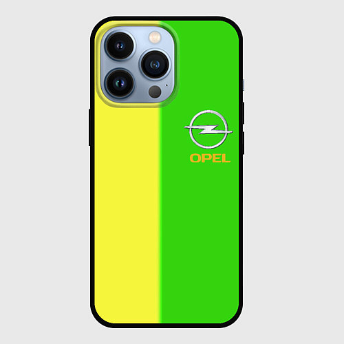 Чехол iPhone 13 Pro Opel текстура / 3D-Черный – фото 1