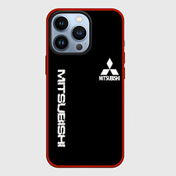 Чехол iPhone 13 Pro Mitsubishi logo white auto