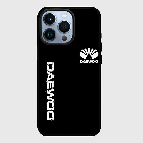 Чехол iPhone 13 Pro Daewoo logo white / 3D-Черный – фото 1