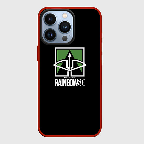 Чехол iPhone 13 Pro Rainbow six action games / 3D-Красный – фото 1