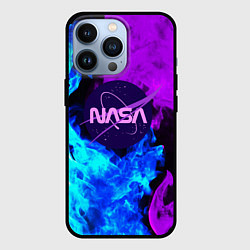 Чехол iPhone 13 Pro NASA neon flame