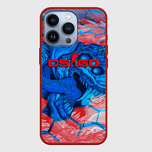 Чехол iPhone 13 Pro Скоростной зверь скин кс го / 3D-Красный – фото 1