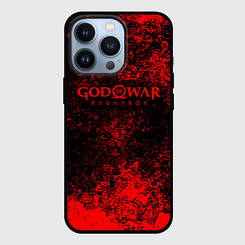 Чехол iPhone 13 Pro God of war ragnar blood / 3D-Черный – фото 1