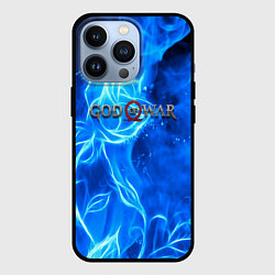 Чехол для iPhone 13 Pro God of war neon flower, цвет: 3D-черный