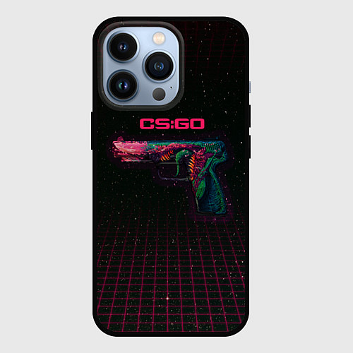 Чехол iPhone 13 Pro Five Seven скоростной зверь - CS:GO / 3D-Черный – фото 1