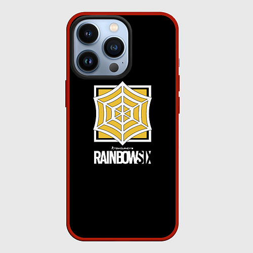 Чехол iPhone 13 Pro Rainbow six company ubisoft / 3D-Красный – фото 1