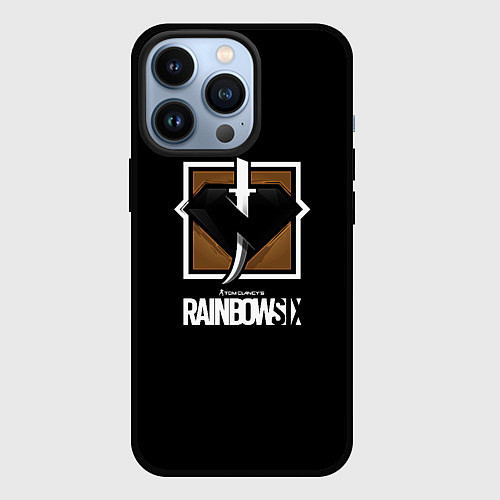 Чехол iPhone 13 Pro Rainbow six game collection / 3D-Черный – фото 1