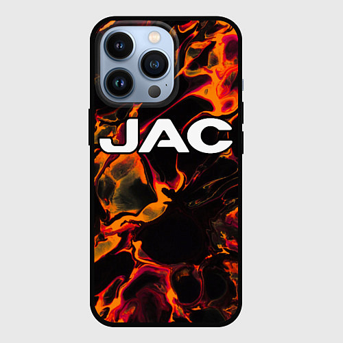 Чехол iPhone 13 Pro JAC red lava / 3D-Черный – фото 1