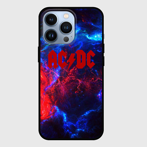 Чехол iPhone 13 Pro AC DC space / 3D-Черный – фото 1