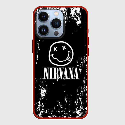 Чехол iPhone 13 Pro Nirvana teddy / 3D-Красный – фото 1