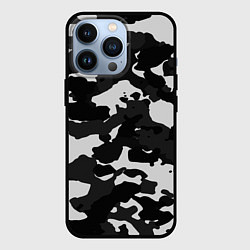 Чехол iPhone 13 Pro Камуфляж серый