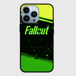 Чехол для iPhone 13 Pro Fallout toxic line, цвет: 3D-черный