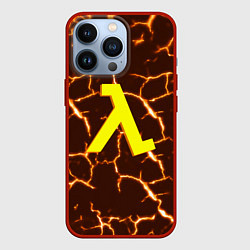 Чехол iPhone 13 Pro Half life разломы блэк меса