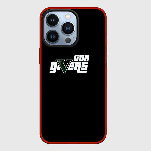 Чехол iPhone 13 Pro GTA givers / 3D-Красный – фото 1