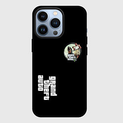 Чехол для iPhone 13 Pro GTA 5 logo, цвет: 3D-черный